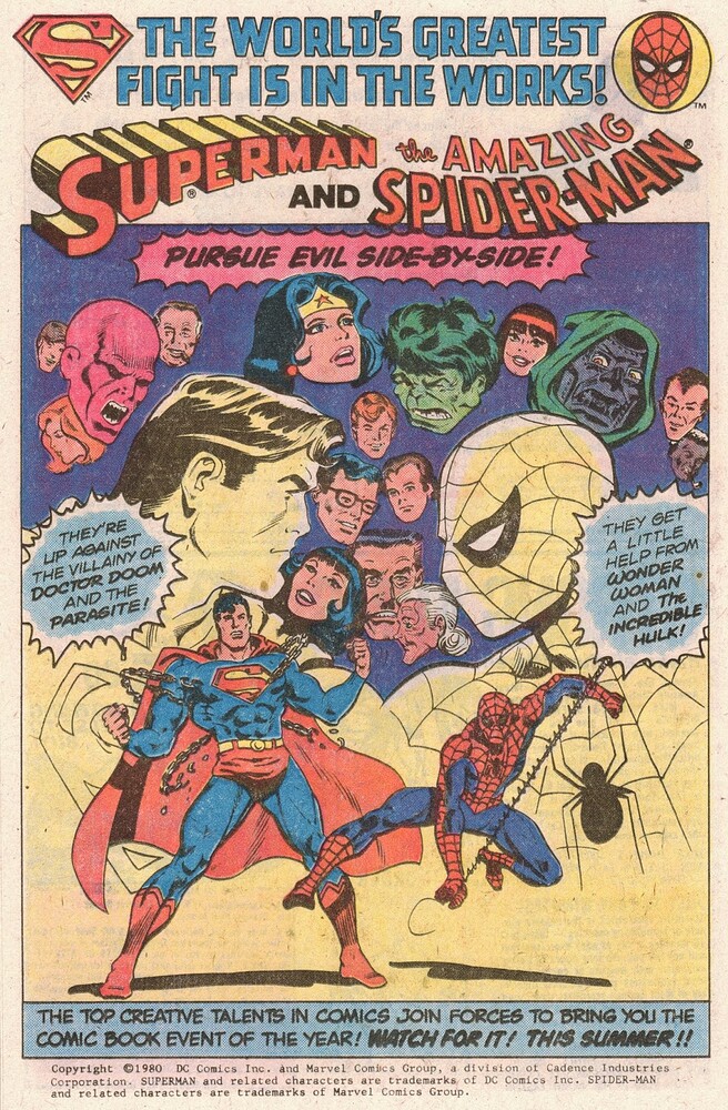 Superman and Spider-Man 1980 ad 01