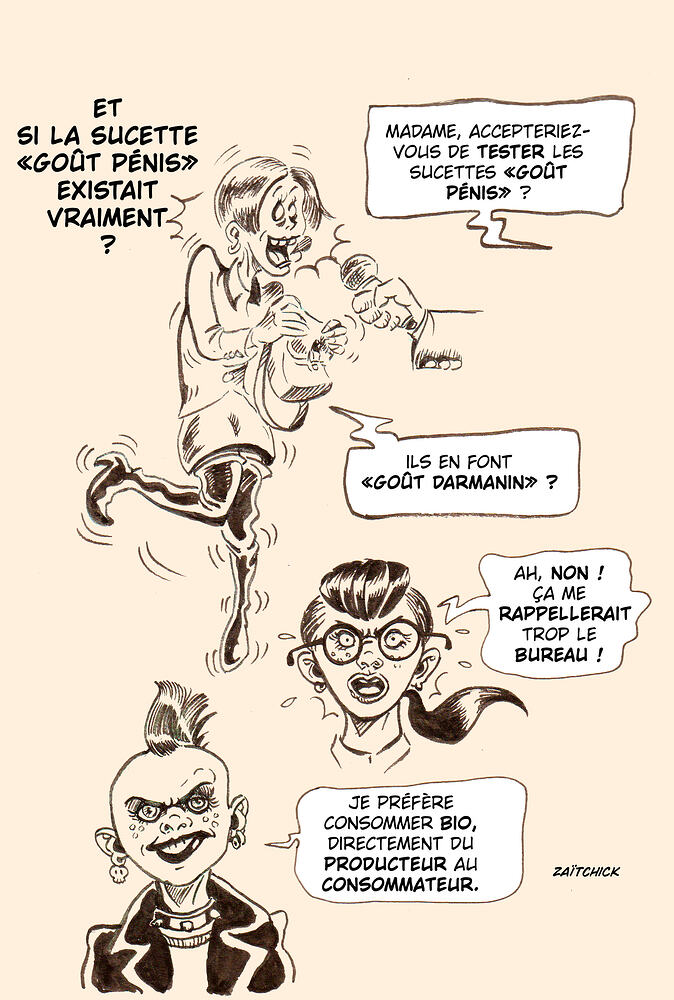 Sondage sucette goût pénis