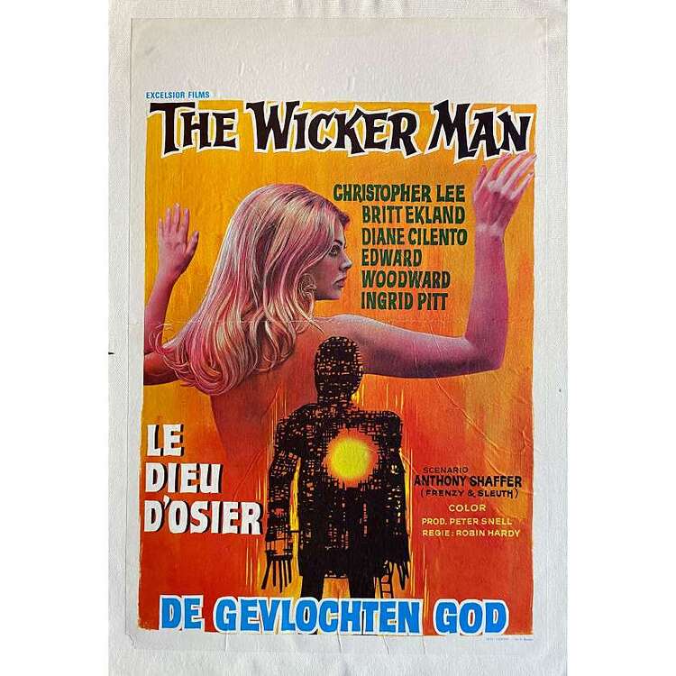 the-wicker-man-affiche-de-film-entoilée-35x55-cm-1973-christopher-lee-robin-hardy