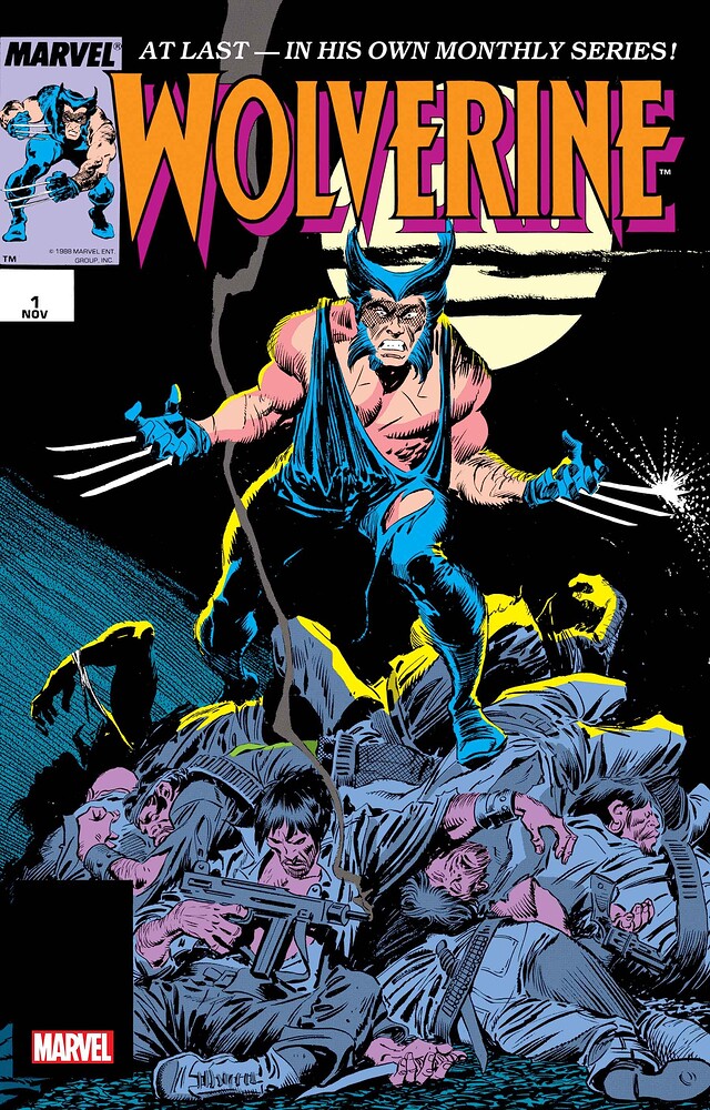 WOLVERINE 1 COVER COLOR  1988