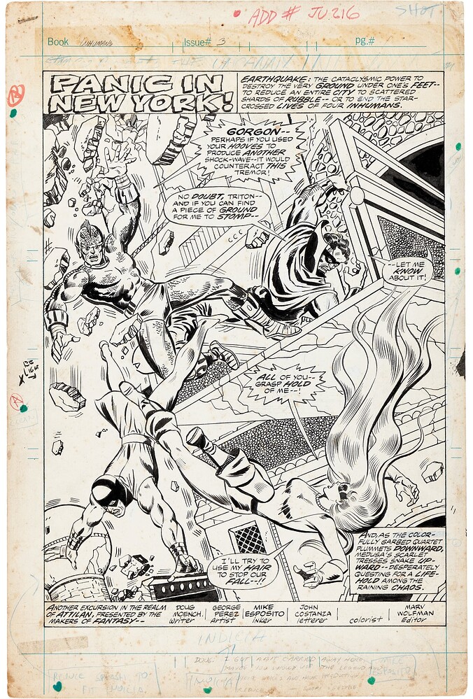 INHUMANS 3 PAGE 1   INK ESPOSITO   1976