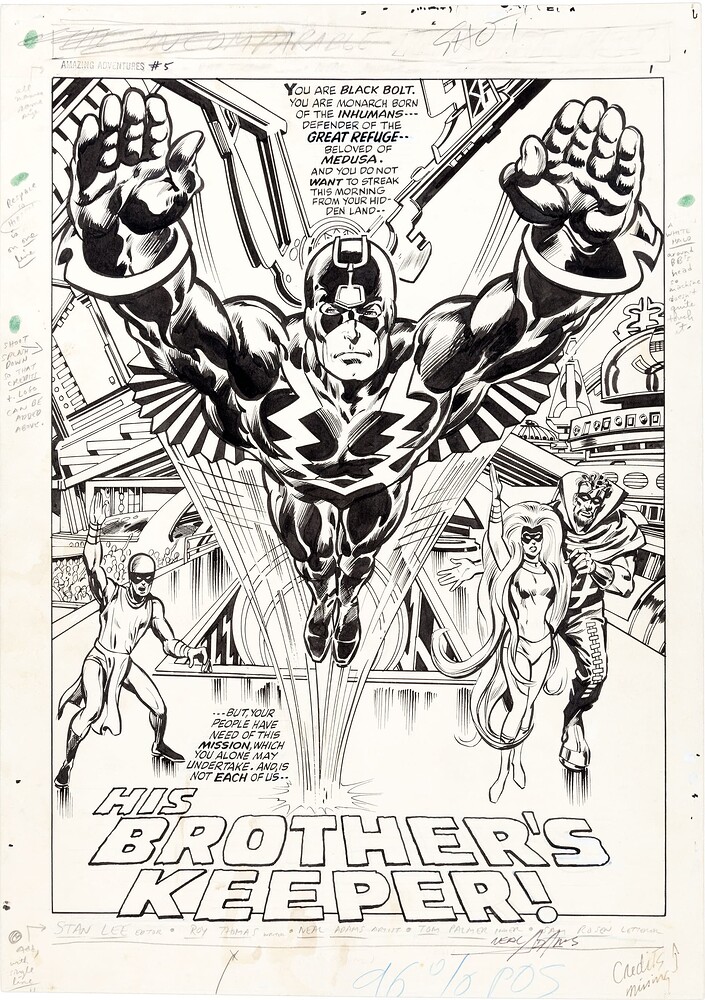 AMAZING ADVENTURES 5 PAGE 1   INK PALMER   1971