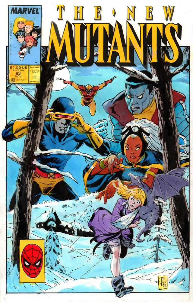 Bo Hampton - New Mutants 63 Faux cover