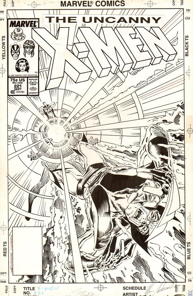 UNCANNY X MEN 221 COVER   1987