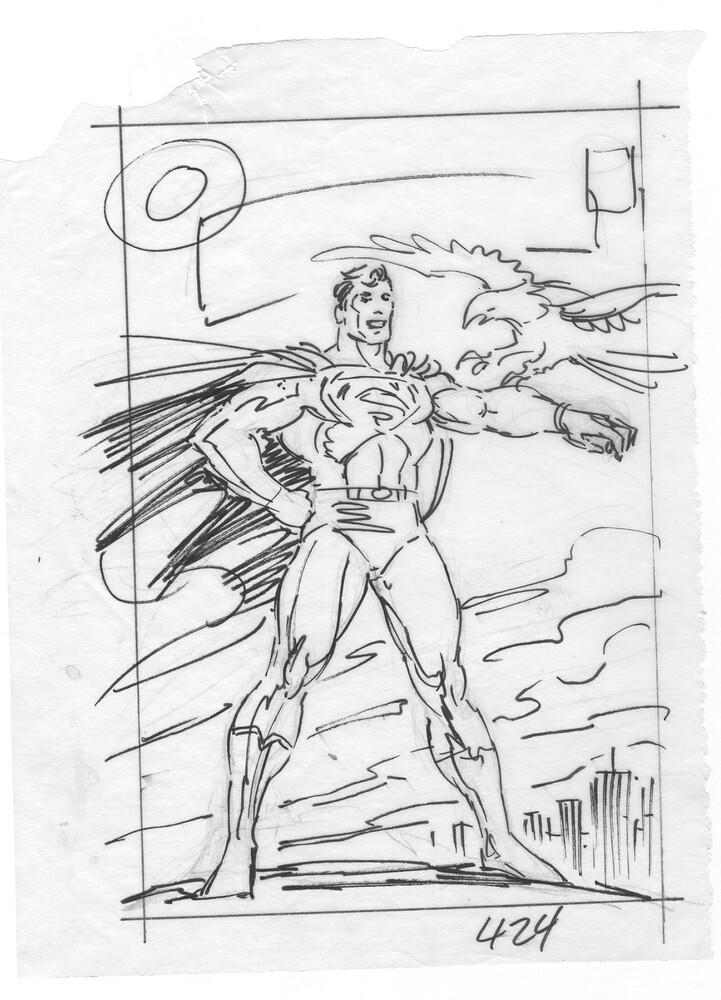 Adv of Supes424 sketch revise line