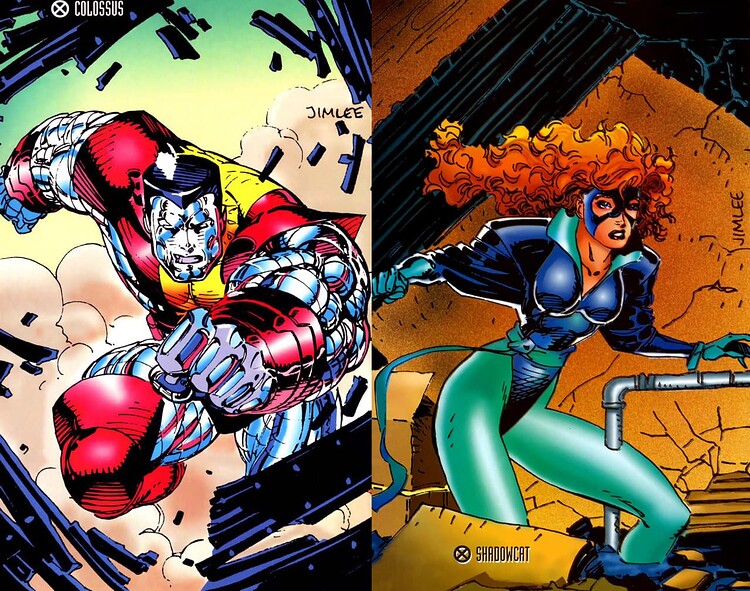 COLOSSUS SHADOWCAT TRADING CARD COLOR