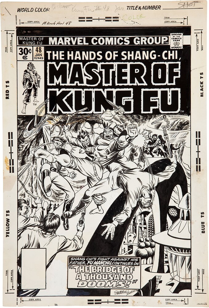 MASTER OF KUNG FU 48 COVER   INK GIACOIA AND COCKRUM   1977