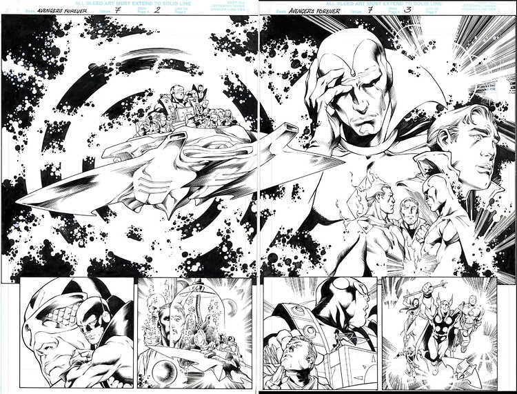 Carlos Pacheco Avengers Forever 7 p 2 and 3