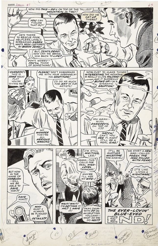 DAREDEVIL ANNUAL 1 A STORY CONFERENCE WITH STAN AND GENE PAGE 3   1967