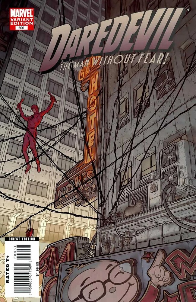DAREDEVIL 500 COVER VARIANT color   2009