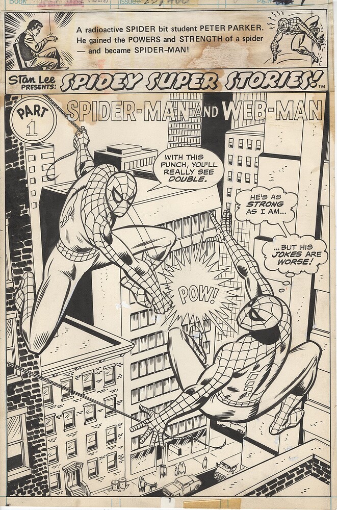 SPIDEY SUPER STORIES 25 PAGE 1   INK ESPOSITO   1977