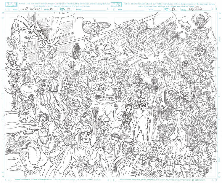 SILVER-SURFER-13-pg17-18-pencils
