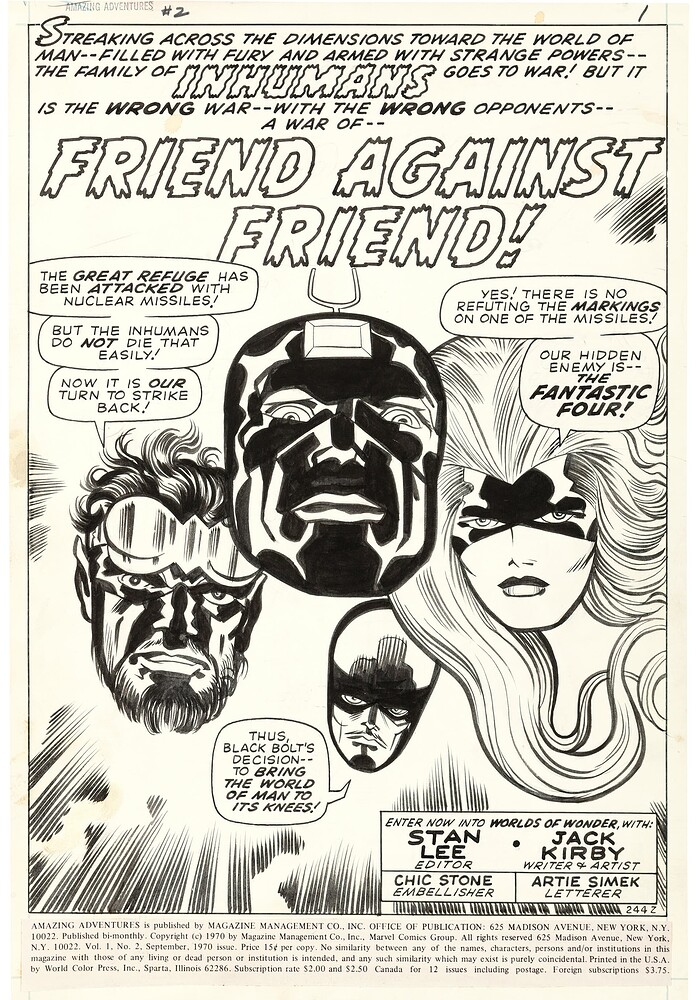 AMAZING ADVENTURES 2 PAGE 1   INK CHIC STONE  FF STORY