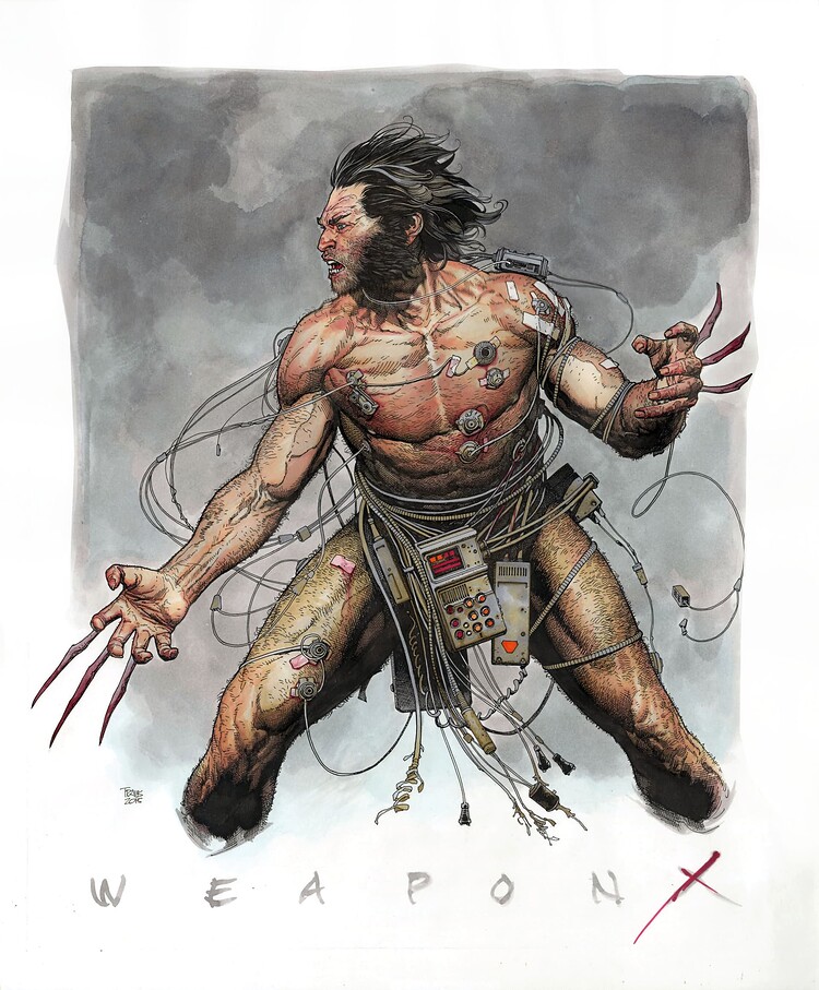 WOLVERINE WEAPON X ILLUSTRATION   1996