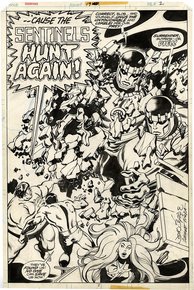 CHAMPIONS 17 PAGE 2  INK BYRNE  1978