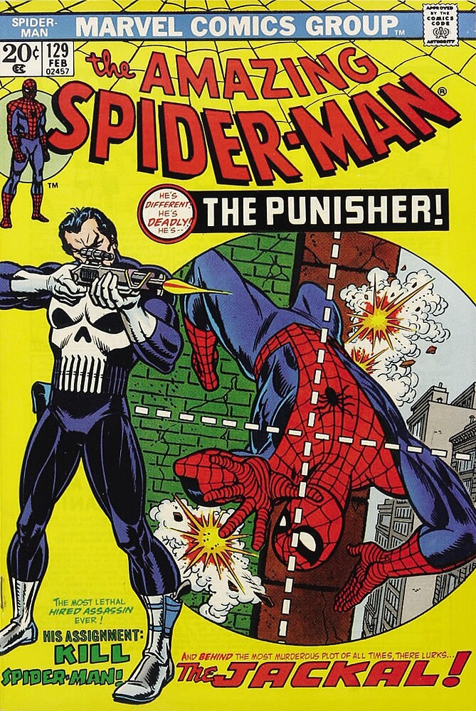 AMAZING SPIDERMAN 129 COVER COLOR    02 1974