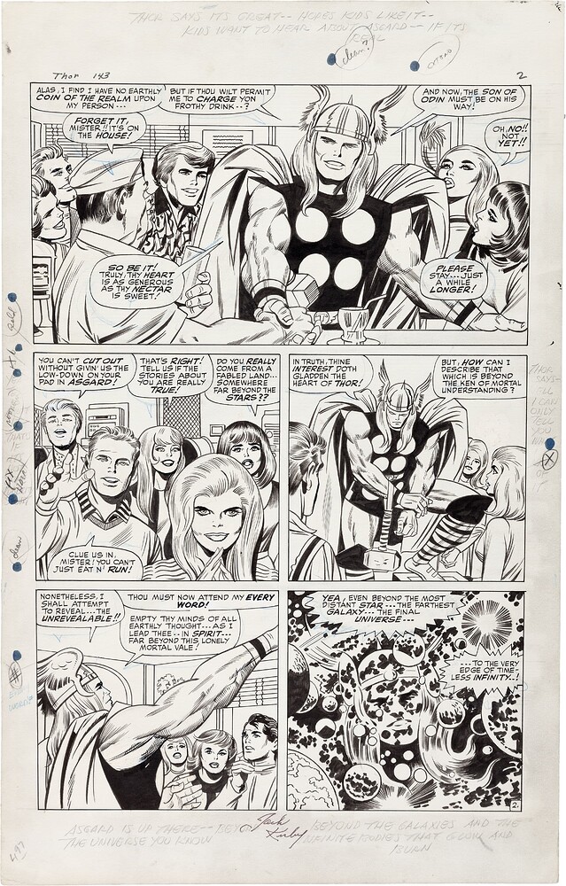 THOR 143 PAGE 2   INK EVERETT   1967