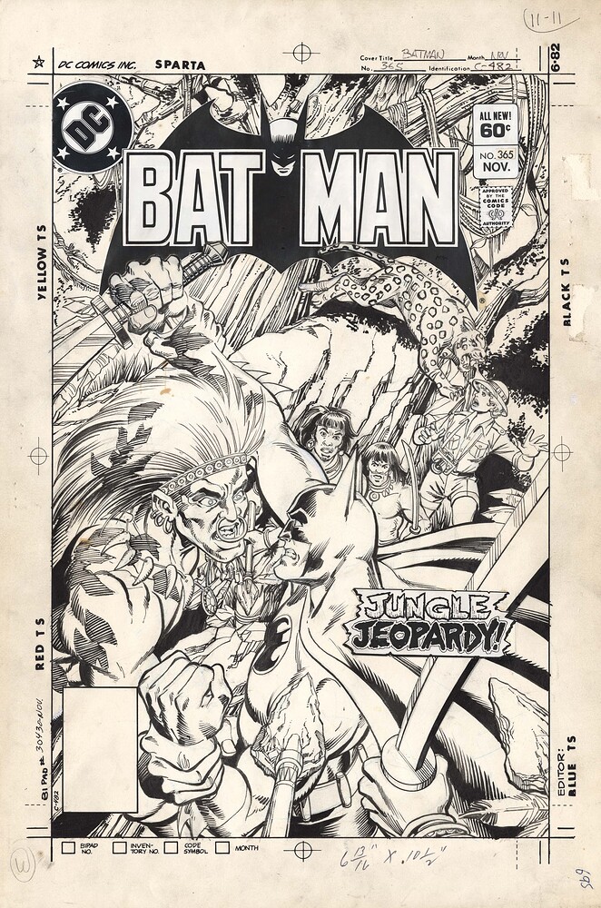 BATMAN 365 COVER   INK GIORDANO   1983