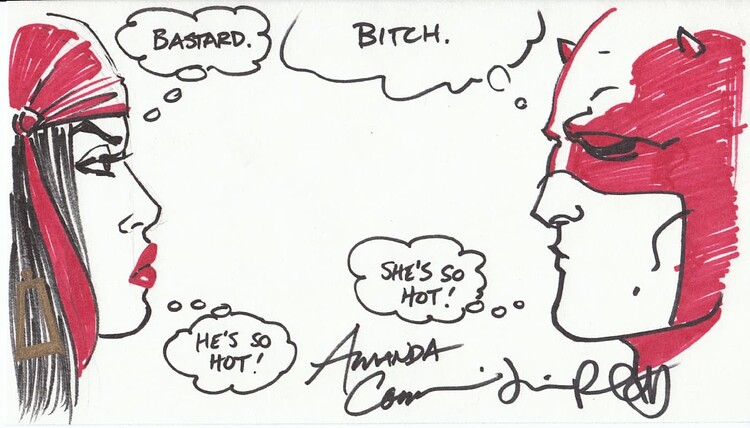 Amanda Conner & Jimmy Palmiotti Electra & Daredevil 2002