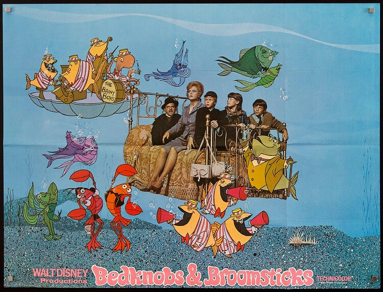 Bedknobs-and-Broomsticks-Vintage-Movie-Poster-Original-British-Quad-30x40