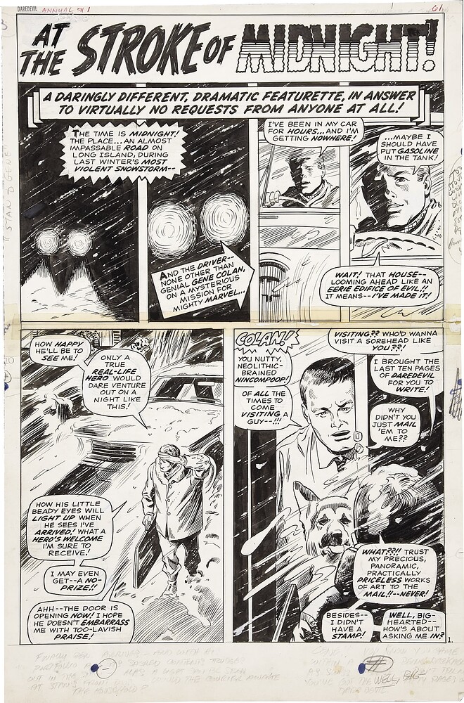 DAREDEVIL ANNUAL 1 A STORY CONFERENCE WITH STAN AND GENE PAGE 1   1967