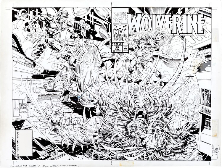 WOLVERINE 75 COVER   INK FARMER   1993
