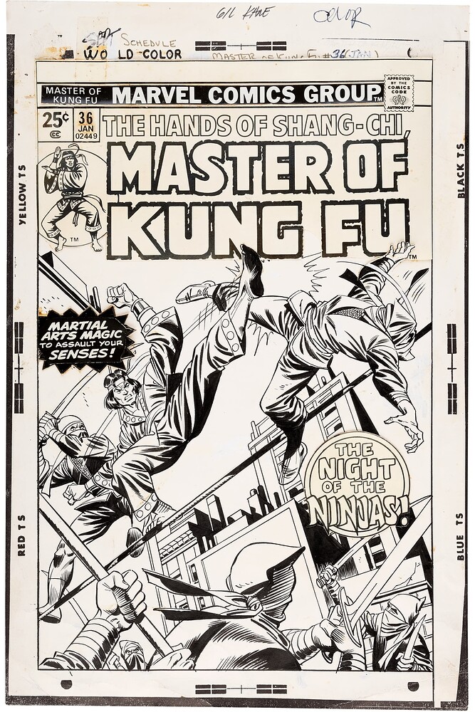 MASTER OF KUNG FU 36 COVER   INK ESPOSITO   1976