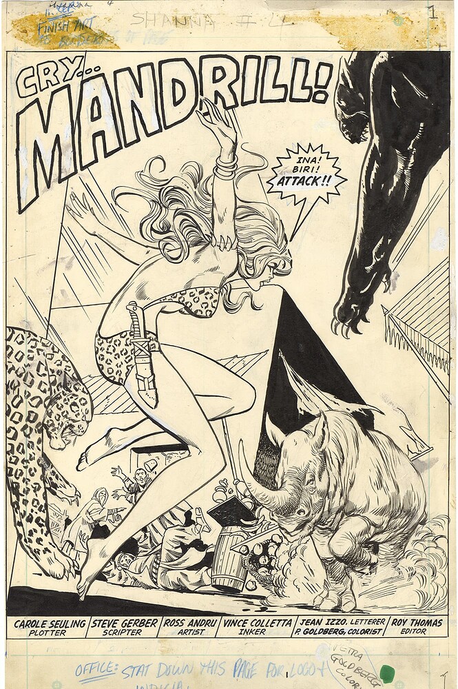 SHANNA 4 PAGE 1   INK COLLETTA   1973