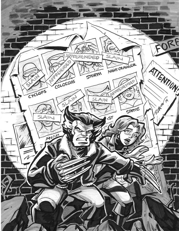 UNCANNY X-MEN 141 COVER RECREATION