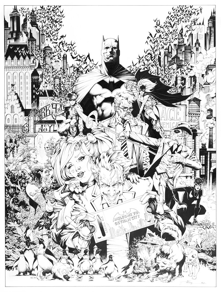 BATMAN ESCAPE GAMES OFFICIAL POSTER COVER 2023