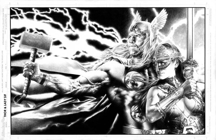 Jay Anacleto Thor & Sif Pinup (copy)