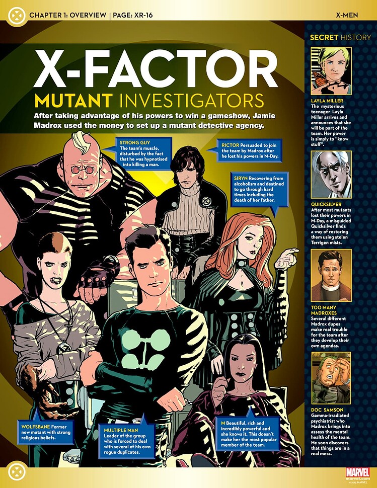 32 X-Factor Investigations