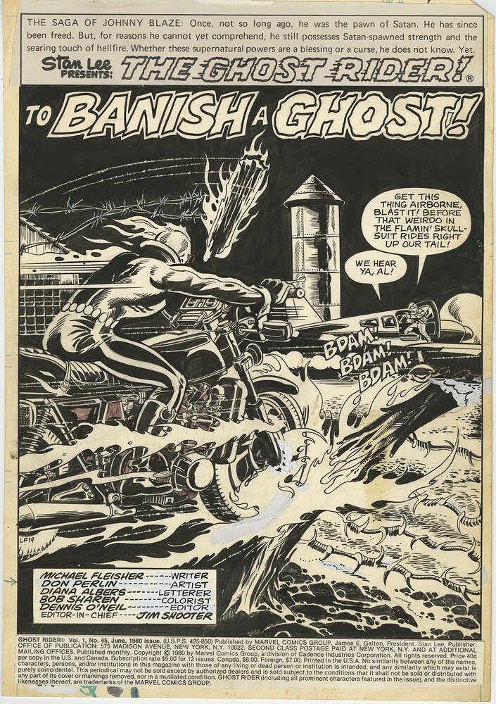 GHOST RIDER 45 PAGE 1   1980