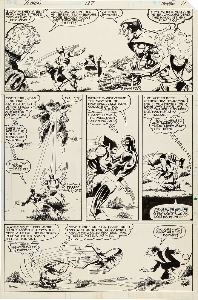 UNCANNY X MEN 127 PAGE 11   INK AUSTIN   1979