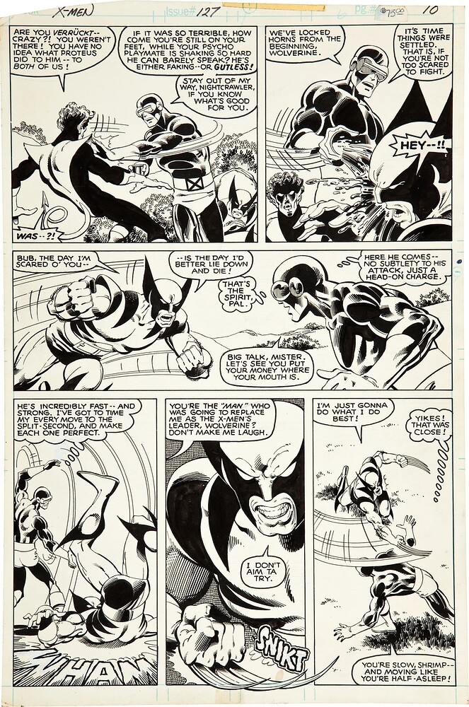 UNCANNY X MEN 127 PAGE 10   INK AUSTIN    1979