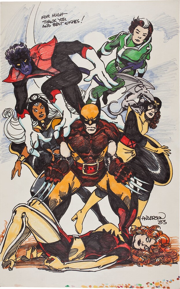 UNCANNY X MEN PIN UP  UNDATED