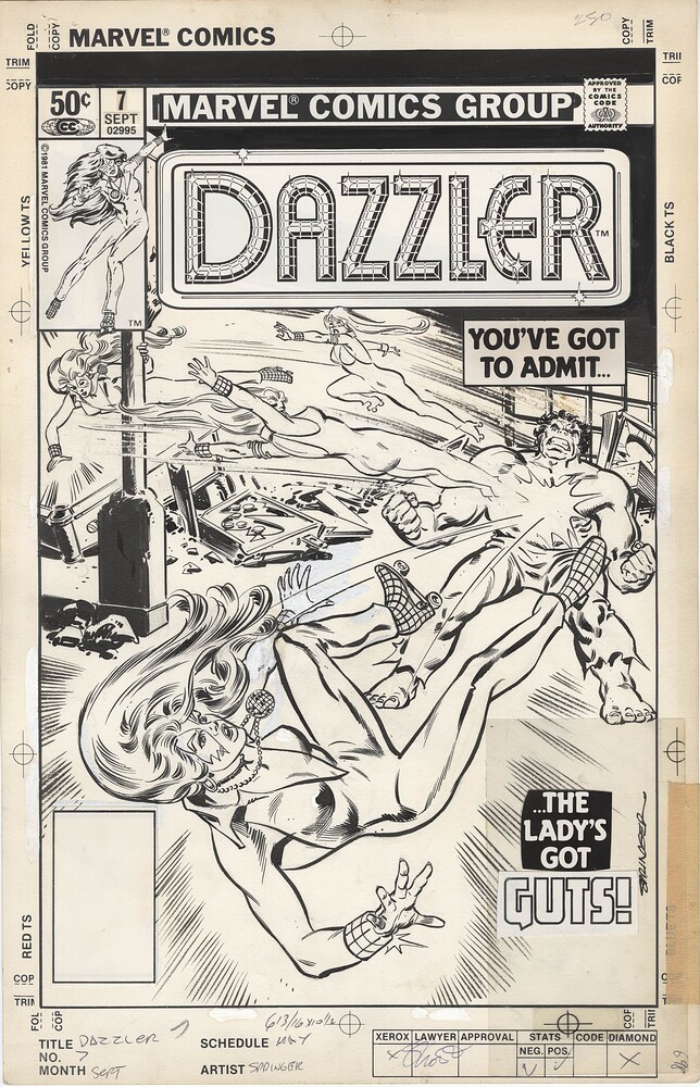 DAZZLER 7 COVER   INK COLLETTA 1981