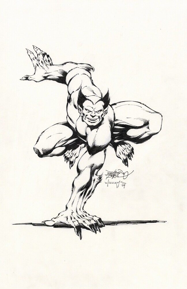 FAUVE PIN UP 1980 INK WILLIAMS 2009