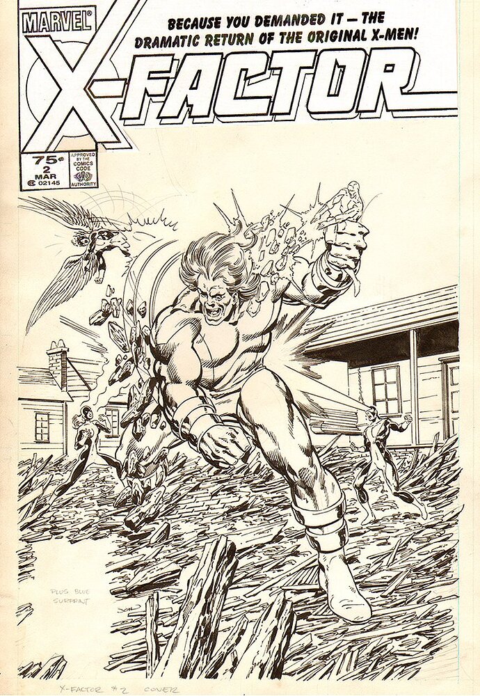 X FACTOR 2 COVER UNPUBLISHED  1986
