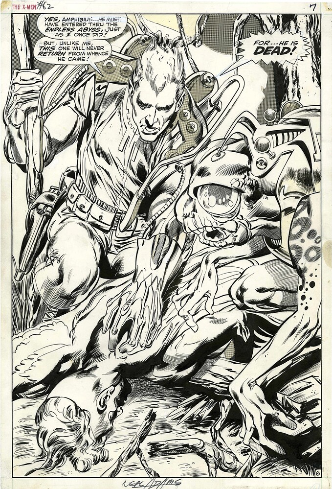 X MEN 62 PAGE 6  INK PALMER  1969