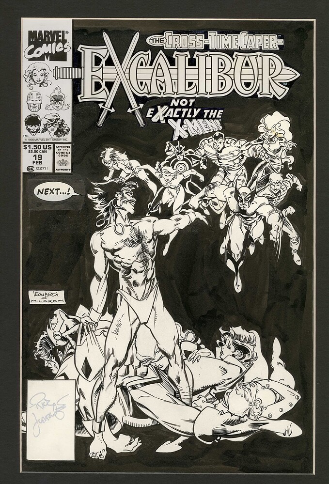 EXCALIBUR 19 COVER  INK MILGROM   1991