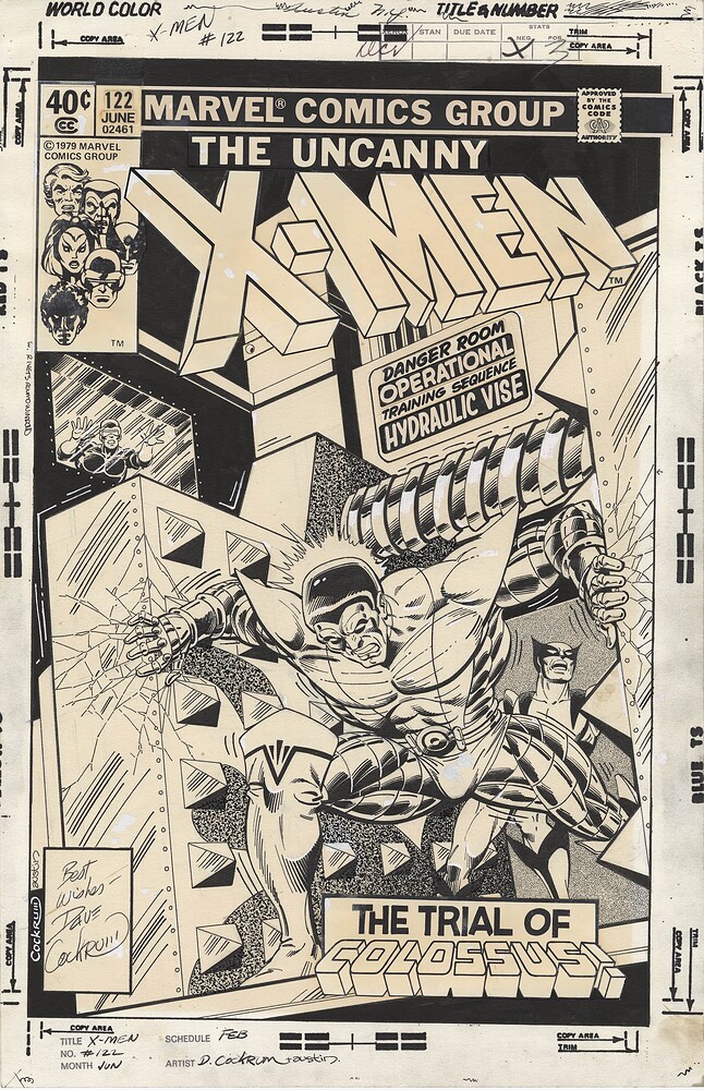 UNCANNY X MEN 122 COVER  INK AUSTIN   1979