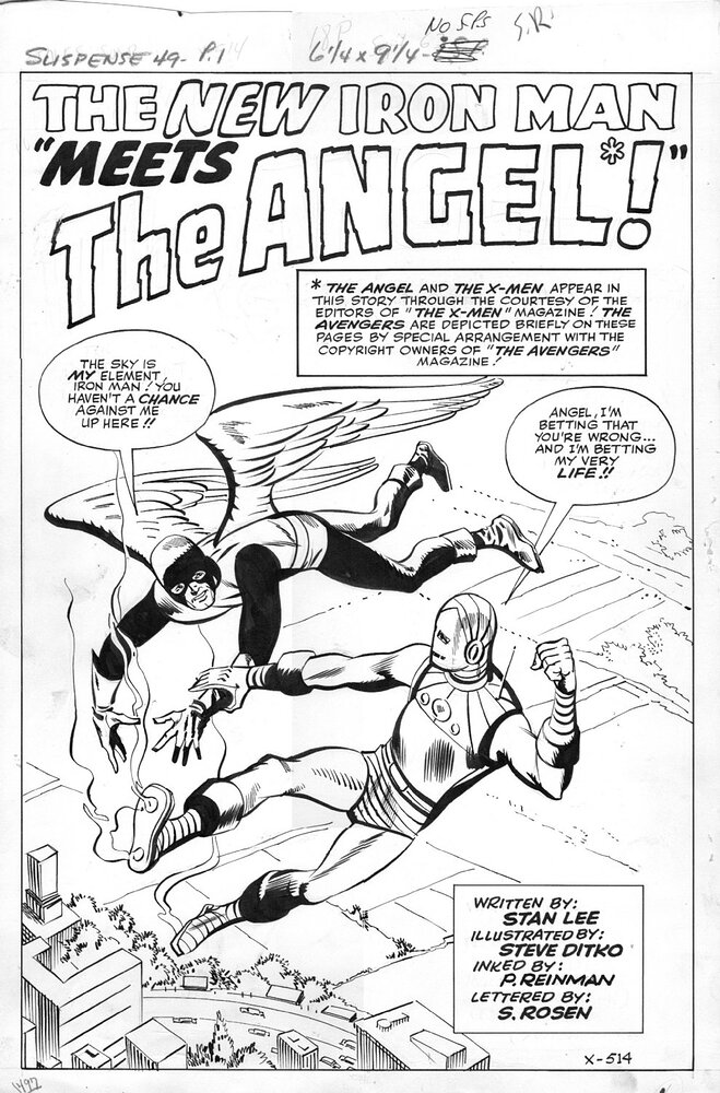 Ditko encré par Reinman TALES OF SUSPENSE 49 PAGE 1  1963