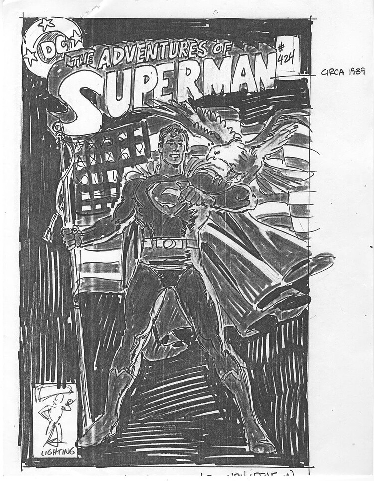 Adv of Supes424 sketch