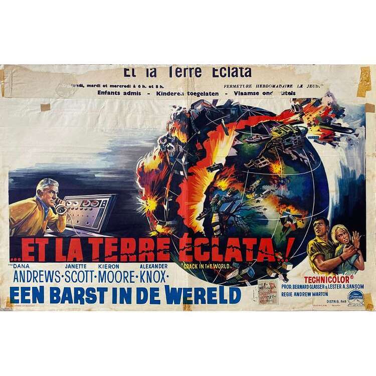 et-la-terre-eclata-affiche-de-cinéma-35x55-cm-1964-dana-andrews-andrew-marton