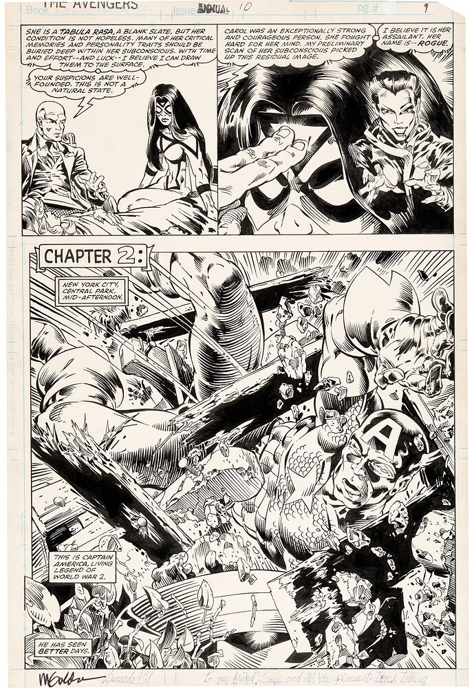 AVENGERS ANNUAL 10 PAGE 7   INK ARMANDO GIL   1981