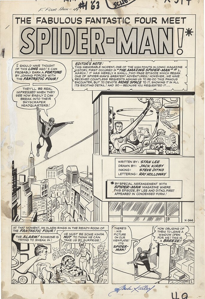 FF ANNUAL 1 PAGE 49  INK DITKO   1963