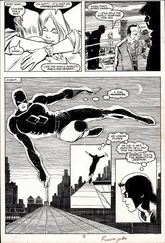 DAREDEVIL 251 PAGE 12   INK WILLIAMSON II