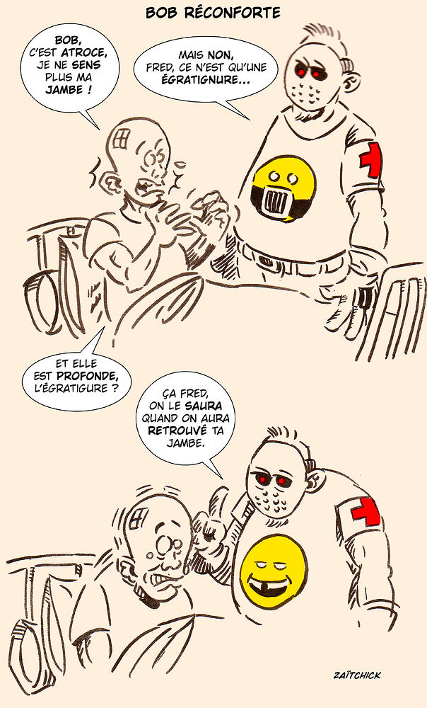 Bob réconforte Fred