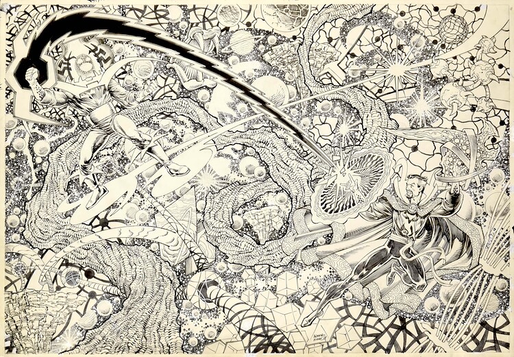 DR STRANGE VS DORMAMMU ILLUSTRATION